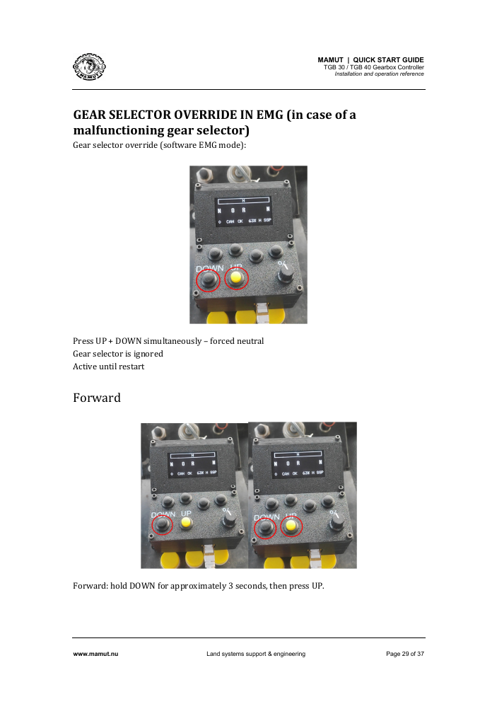 TGB Quick Start Guide page 29