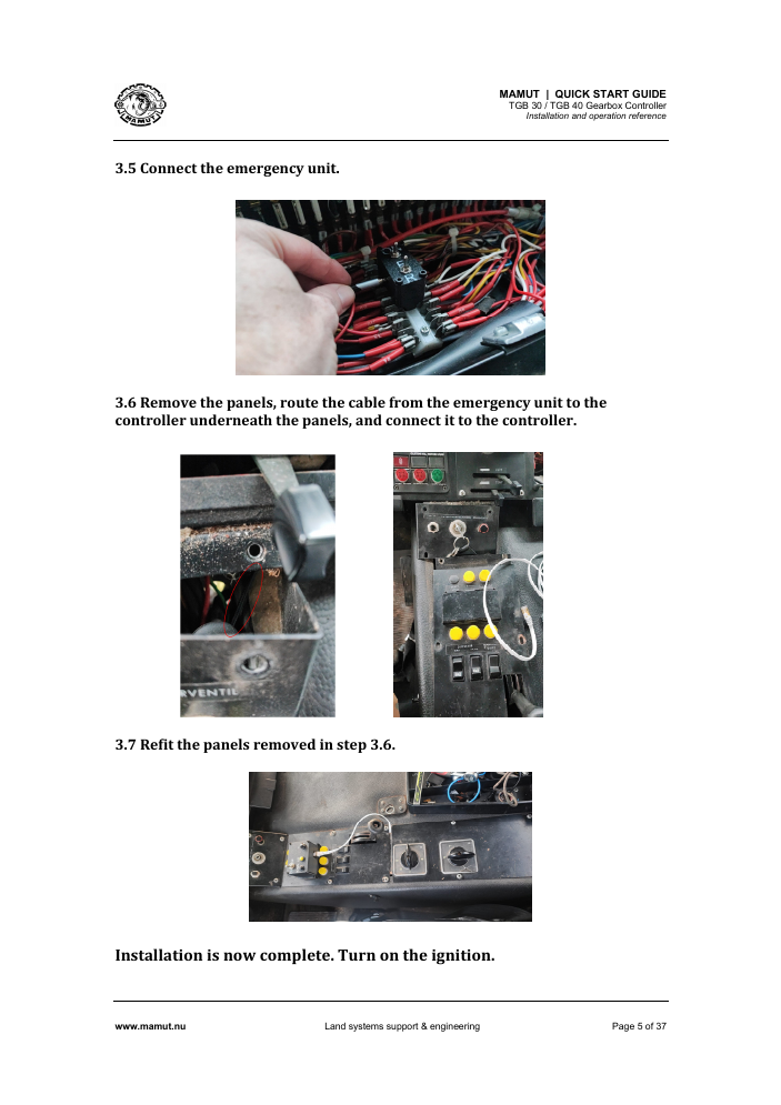 TGB Quick Start Guide page 5