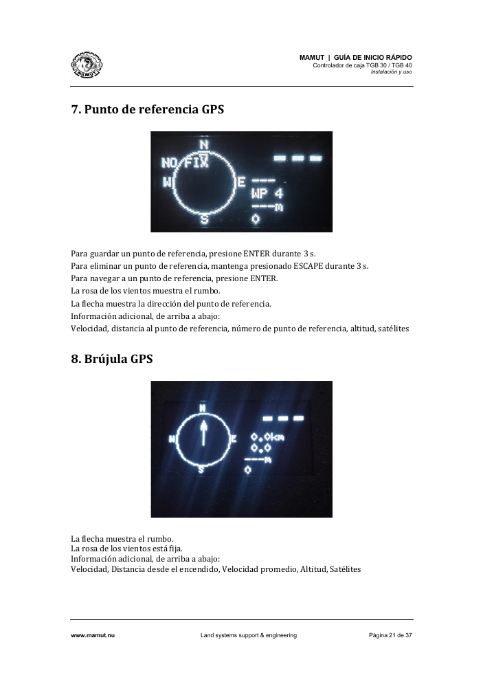 TGB Quick Start Guide page 21