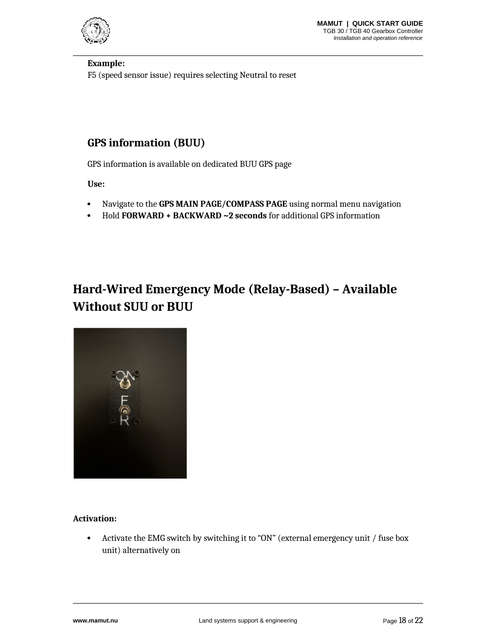 TGB quick start guide page 18